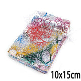 Wholesale 10/20/50Pcs 4 Sizes Drawstring Organza Bags White&Colorful Jewelry Packaging Bags Wedding Gift Bags Jewelry Pouches