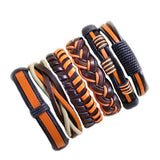 Wholesale 10PCS/lot (Random 10pcs ) Mix Styles Braided Bracelets Or 6pcs Leather Bracelets For Men Wrap Bangle Party Gifts  MX5