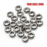 Wholesale Price 100pcs/lot Flower Metal Zinc Alloy Spacer beads For Silver Plated Loose Bead DIY Jewelry Bracelet Making