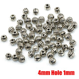 Wholesale Price 100pcs/lot Flower Metal Zinc Alloy Spacer beads For Silver Plated Loose Bead DIY Jewelry Bracelet Making