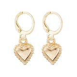 Wild&Free New Tiny Hoop Earrings For Women Girl Gold Cartilage Hoop Earrings jewelry Heart Cross Star Triangle Charm Earring