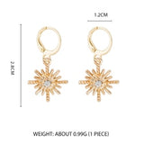 Wild&Free Star Hoop Earrings for Women Gold Coin Cross Small Eyes Tiny Huggie Hoops Earrings With Rhinestones Minimalist Jewelry