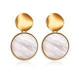 X&P New Korean Heart Statement Drop Earrings 2019 for Women Fashion Vintage Geometric Acrylic Dangle Hanging Earring Jewelry