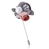 YAOLOGE Colorful Flower Pin Brooch For Women Accessories Imitation Pearl Fashion Corsage Vintage Statement Jewelry Birthday Gift