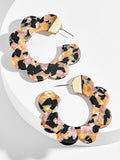 ZA 2019 Hot Sale Acrylic Resin Leopard Dangle Earring For Women Fashion Tortoiseshell Geometry Acetate Party Jewelry Brincos