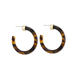 ZA 2019 Hot Sale Acrylic Resin Leopard Dangle Earring For Women Fashion Tortoiseshell Geometry Acetate Party Jewelry Brincos