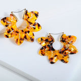 ZA 2019 Hot Sale Acrylic Resin Leopard Dangle Earring For Women Fashion Tortoiseshell Geometry Acetate Party Jewelry Brincos