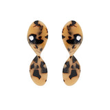 ZA 2019 Hot Sale Acrylic Resin Leopard Dangle Earring For Women Fashion Tortoiseshell Geometry Acetate Party Jewelry Brincos