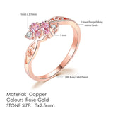 ZHOUYANG Engagement/Wedding Finger Rings For Women Austrian Cubic Zirconia Rose Gold Color Fashion Brand Jewelry For Women R239