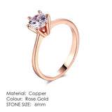 ZHOUYANG Engagement/Wedding Finger Rings For Women Austrian Cubic Zirconia Rose Gold Color Fashion Brand Jewelry For Women R239