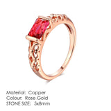 ZHOUYANG Engagement/Wedding Finger Rings For Women Austrian Cubic Zirconia Rose Gold Color Fashion Brand Jewelry For Women R239