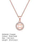 ZHOUYANG Necklaces & Pendants Jewelry For Women Silver Color Rose Gold Chain Jewellery Heart Necklace Cubic Zirconia Gift N388