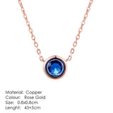 ZHOUYANG Necklaces & Pendants Jewelry For Women Silver Color Rose Gold Chain Jewellery Heart Necklace Cubic Zirconia Gift N388