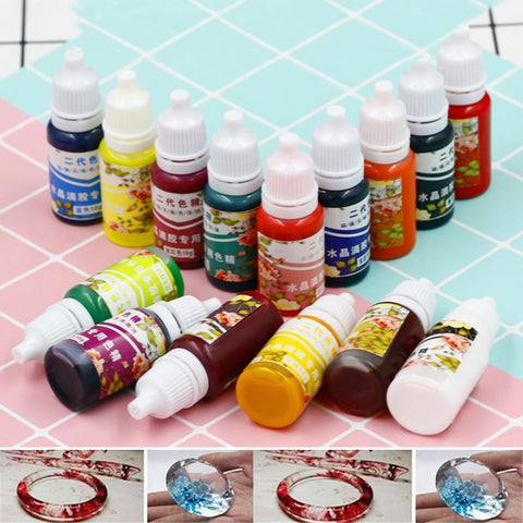 dropship High Concentration UV Resin Liquid Pearl Color Dye Pigment Epoxy for DIY Jewelry Making Crafts
