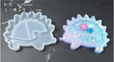 new Perfume bottle watermelon strawberry ice cream Water Injection Hollow quicksand molds for DIY Jewelry Making resin molds
